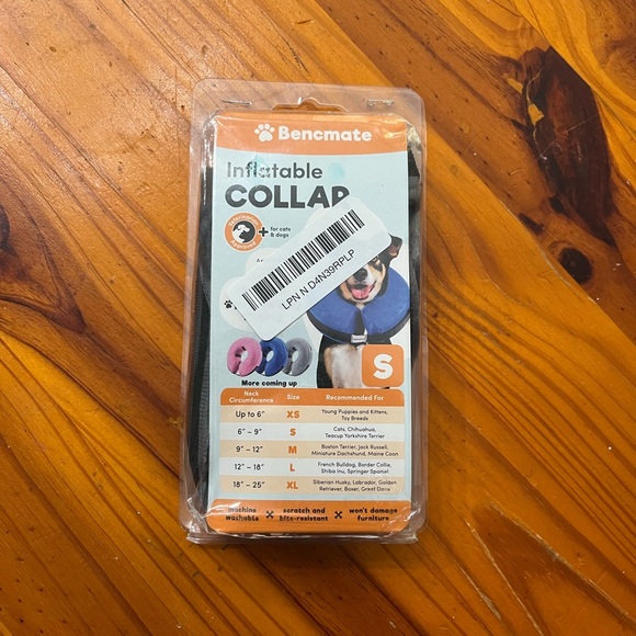 Other - Inflatable Dog Collar. Size Small. Recommended for pets 6-9 inches